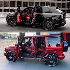 Travel Luxury Motivation On Instagram Which Suv Are You Rocking With Black Or Red Follow Yourluxuryloop For Mo Luxury Suv Lux Cars Mercedes Car