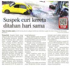 Jun 05, 2021 · aksi mulia seorang pramugari kereta membantu penumpang tunanetra saat makan ini dilansir liputan6.com dari laman tiktok @nadiaparizzz, sabtu (5/6/2021). Keratan Akhbar Pilihan Kes Tular Curi Kereta Di Mentakab Ditahan Polis Di Subang Jaya