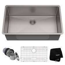 Spare parts and accessories online store. Kraus Khu100 32 Undermount 32 Inch 1 Bowl Stainless Steel Kitchen Sink Overstock 3381358