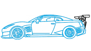 Nissan Gtr Fast And Furious 7 Step By Step Drawing Tutorial Nissan Gtr Gtr Car Drawing Tutorial Easy