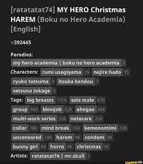 ratatatat74] MY HERO Christmas HAREM (Boku no Hero Academia) [English]  392445 Parodies: my hero academia I