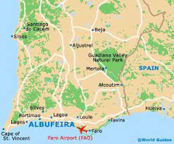 Tourist Map Of Algarve Portugal Albufeira Maps And Orientation: Albufeira, Algarve, Portugal