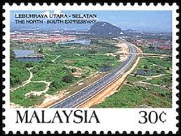 The expressway network consists of the northern route and southern route, having a total length of 772 kilometres (480 miles). Stamp Opening Of North South Expressway Malaysia Opening Of North South Expressway Mi My 532 Sn My 517 Yt My 541 Sg My 542