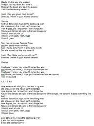 'and we danced all night to the best song ever.' ~the fans danced to their songs all night long. One Of The Only One Direction Songs I Actually Like One Direction Lyrics Good Song Quotes Best Song Ever