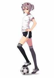 Footbal Girl Anime Art Girl Sport Girl
