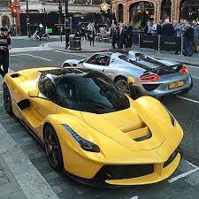Laferrari Aperta In Yellow Luxury Car Brands Cool Sports Cars Super Cars