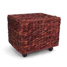 Just click on the picture to enlarge it & see all 4 colors. Seagrass Rolling File Cabinet Home Filing Cabinet Hanging File Organizer Home And Office Wicker File Cabinet Water Hyacinth Storage Basket For File Storage Russet Brown Buy Online In