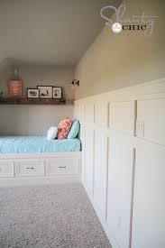 Like bunk beds, but for ultra stylish adults. Diy Wall Paneling Shanty 2 Chic
