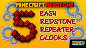 When making a redstone repeater, it is important that the stones, redstone torches, and redstone are placed in the exact pattern as the image below. 5 Easy Redstone Repeater Clocks Essential Minecraft Redstone Clocks For Your Builds Youtube