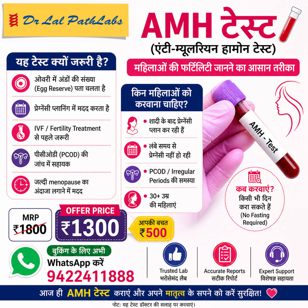 AMH Test (Anti-Mullerian Hormone Test) product image