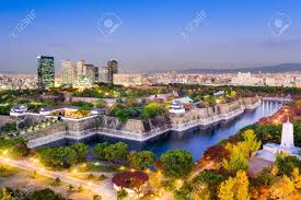 Inside japan's most visited the association has prepared several walking tours around the osaka castle park area. Osaka Japan Skyline At Osaka Castle Park Stock Photo Picture And Royalty Free Image Image 50257148