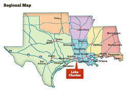 If you ride your car with an average speed of 112 kilometers/hour (70 miles/h), travel time will be 00 hours 04 minutes. Driving Distance Directions To Lake Charles La