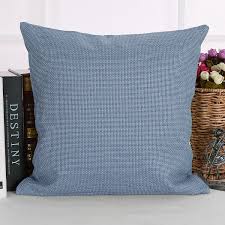 Deconovo Throw Pillows Blue Decorative Pillows Pillow Cover With Invisible Zipper For Sofa 18x18 Inch Throw Pillows Blue Pillows Decorative Blue Throw Pillows