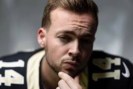 Thats what playing QB looks like when you have a shit Oline no run game and  defense is getting worked you go out carry the team