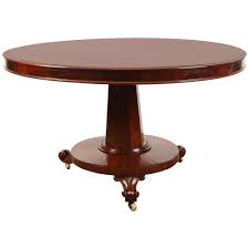 19th C English Regency Mahogany Pedestal Table By Susanne Hollis Inc Pedestal Table Pedestal Side Table Table