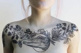 تاتو جسم مؤقت و دائم رجالي و نسائي كولكشن صور تاتو جسم انيق Wild Tattoo Chest Tattoo Female Upper Tattoos