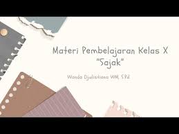 Soal bahasa sunda kelas 11 tentang sajak. Sajak Materi Pembelajaran Bahasa Sunda Kelas X Youtube