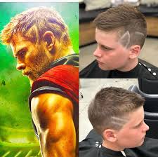 The more dramatic avengers helmet makes his spiky hair look like a tiny feathery scarf. Unik My Client I Want Thor Ragnarok Haircut Me No Facebook