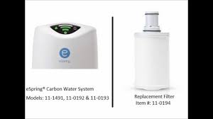 Amway Water Filter Get The Right Replacement Espring Filter For Your Amway System Youtube