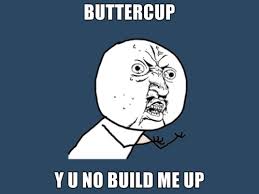 Buttercup Y U No Build Me Up Pictures Photos And Images For Facebook Tumblr Pinterest And Twitter