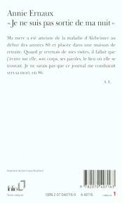 Nana nana nana nana nana nana nana nana na na na mmmh. Je Ne Suis Pas Sortie De Ma Nuit Annie Ernaux Gallimard Poche Librairie De Paris Paris