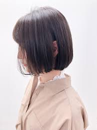 透明感カラー ミニボブ 内巻き 外国人風カラー 福岡の天神にあるgiselというお店で働いてます 板敷勝義 554993 hair 韓国人の髪 ボブ ボブヘア