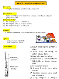 What does air suling mean in malay? Bab 4 Peka Endotermik Eksotermik