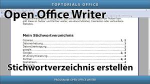 Each handout page contains from one to six thumbnails of the slides so that the audience can follow what is presented as well as use it as reference. Inhaltsverzeichnis Erstellen Ganz Einfach Open Office Writer Youtube