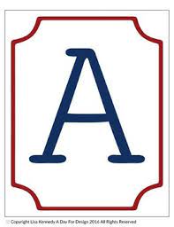 printable alphabet letter posters by education by a day for design