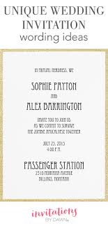 Browse & customize 70+ wedding invitations templates and designs. Unique Wedding Invitation Wording Ideas Invitations By Dawn