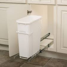 Knape Vogt 20 Quart Plastic Pull Out Trash Can Lowes Com In 2020 Pull Out Trash Cans Kitchen Trash Cans Trash Can