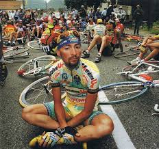 The king of mont ventoux. Il Dolore Marco Pantani Il Pirata The Pirate Radfahren Fahrrad Kunst Fahrradkunst