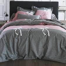 Concernant les matières, chacune a ses avantages : Housse De Couette Coton Calista Rose Gris 3 Suisses