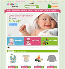 This Magento Theme For Babies Has Html5 And Css3 Code A Homepage Image Slider Product Filtering By Style Price And Magento Themes Baby Store Baby Girl Toys