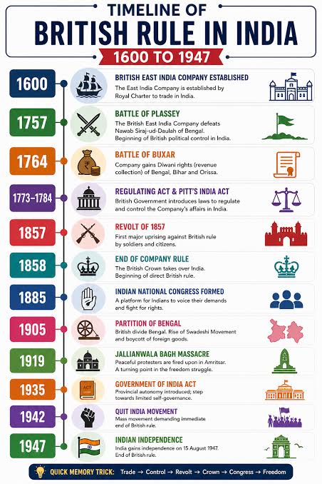 Timeline of British Rule In India From 1600 to 1947, Background and Expansion