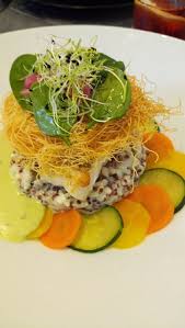 Le Filet De Colin Roti Creme D Avocat Basilic Risotto Au Quinoa Rouge Photo De Le Jardin Des Lys Moret Sur Loing Tripadvisor