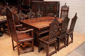 Gothic furniture is a manufacturer of quality wood furniture. 10pc Gothic Style Dinning Set In Oak Dining Rooms Houtroos