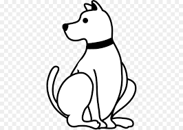 Gambar hitam dan putih melihat bulu binatang menyusui taman. Anjing Hitam Dan Putih Garis Seni Gambar Png