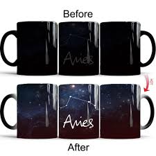 Heat change cup allow for many stylish variations and can help express one's personality as well as to advertise particular logos. Buy 12 Constellation Stars Night Sky Coffee Mug Color Changing Heat Sensitive Ceramic Tea Cup Drinkware At Affordable Prices Free Shipping Real Reviews With Photos Joom