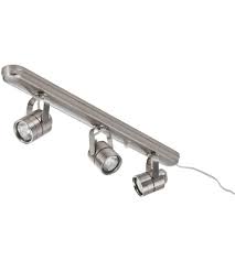 Lithonia Lighting Ltkmsbk Mr16gu10 3l Bn M4 Meshback 3 Light 120v Brushed Nickel Track Kit Ceiling Light