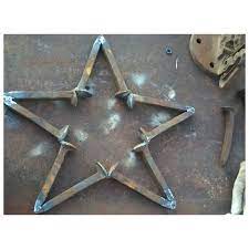 Star Made With Rail Road Spikes Railroad Spikes Railroad Spike Art Railroad Spikes Crafts Railroad Spikes
