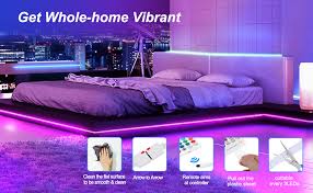 See more ideas about diy led lighting ideas, led room lighting, led lighting bedroom. Amazon Com Led Light Strips With Remote Color Changing Rgb Led Strip Lights 65 6ft Sync With Music Strips Leds With App Control Led Lights For Bedroom Decor Kitchen Room Home Decoration Home Improvement