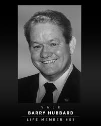 VALE. It is with heavy hearts we acknowledge the passing of former Panthers  director Barry Hubbard. Our sincere thoughts are with his family and  friends.