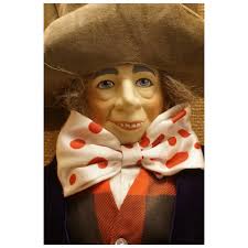 Vintage Dakin Elegante Mad Hatter Alice in Wonderland Doll