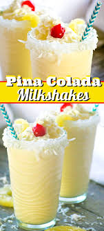 Pina Colada Milkshakes Pina Colada Recipe With Ice Cream Pina Colada Recipe Coconut Milk Pina Colada Recipe