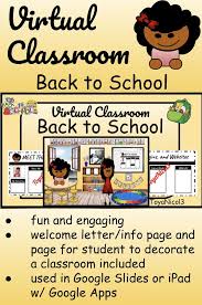 Virtual Classroom Back To School Get To Know You Virtual Classrooms Digital Learning Classroom School Counselor Activities