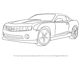Bumblebee chevrolet camaro drawing and coloring | bumblebee chevrolet camaro çizim ve boyama. Learn How To Draw A Chevrolet Camaro Sports Cars Step By Step Drawing Tutorials