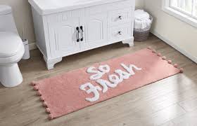 Bathroom rugs help in absorbing the water after you step out of the shower preventing it from getting all over the floor. Red Barrel Studio Buntingford So Fresh Pom Pom Statement Bath Rug Reviews Wayfair