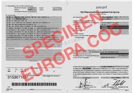 Demande De Certificat De Conformite Europeen Smart Cocautomoto Smart France Certifauto Certificat De Conformite Europeen Auto Moto