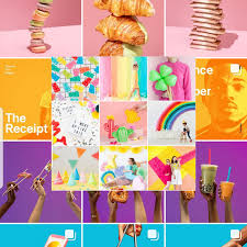 Abstract organic shapes background for social media and instagram with grid puzzle post template. Amazing Instagram Feed Layouts You Should Try Today